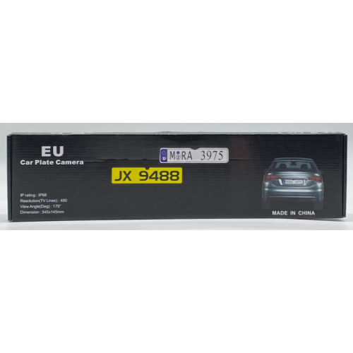 Камера заднего вида с датчиком / EU Car Plate Camera JX 9488 (только черный) (20шт)