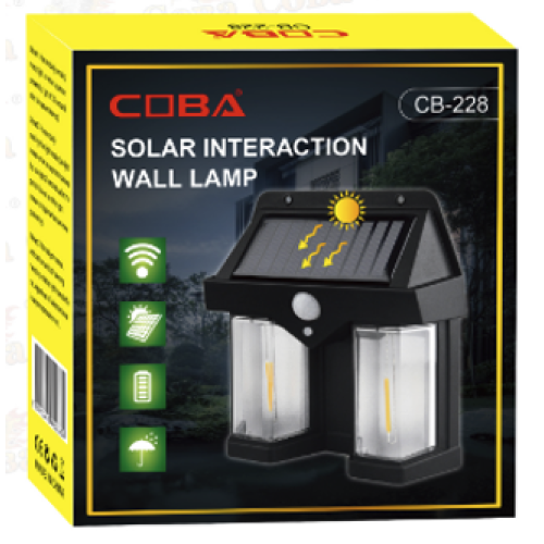 фонарик датчиком движения Двойной Солнечная COBA CB 228 (80шт)