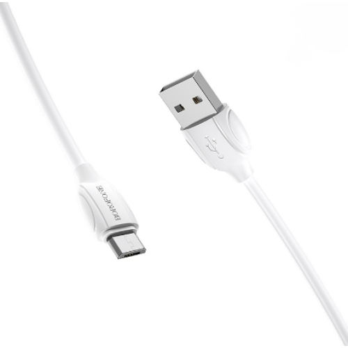 Кабель Micro BOROFONE BX19 Benefit Charging Data Cable for Micro (черный 2.4A) (648шт)