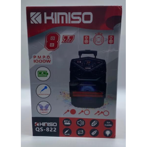 Колонка KIMISO QS-822 BT (с проводным микрофоном) (8'BASS / 1000W) (4шт)