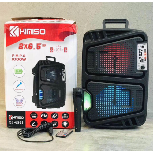 Колонка KIMISO QS-6565 BT (с проводным микрофоном) (6.5'BASS / 1000W) (8шт)