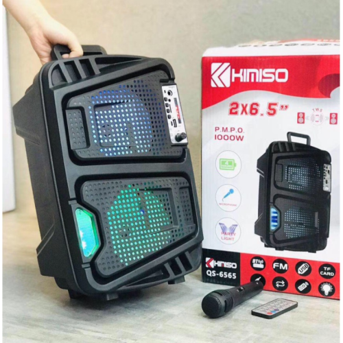 Колонка KIMISO QS-6565 BT (с проводным микрофоном) (6.5'BASS / 1000W) (8шт)