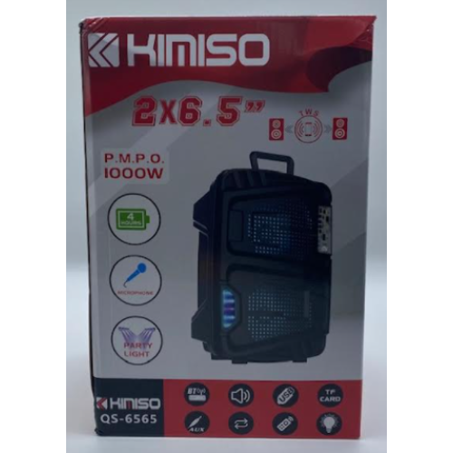 Колонка KIMISO QS-6565 BT (с проводным микрофоном) (6.5'BASS / 1000W) (8шт)