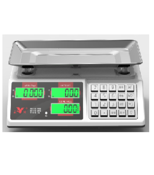 Весы торговые OP 983S 55кг 6В (метал кнопки 35x25см) (5шт)