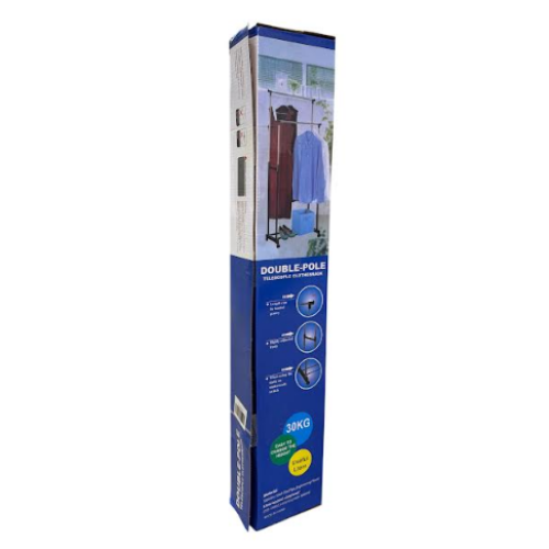 Двойная стойка-вешалка для одежды Double Pole Clothes TW999 (65cм) (18шт)