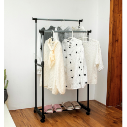 Двойная стойка-вешалка для одежды Double Pole Clothes TW999 (65cм) (18шт)