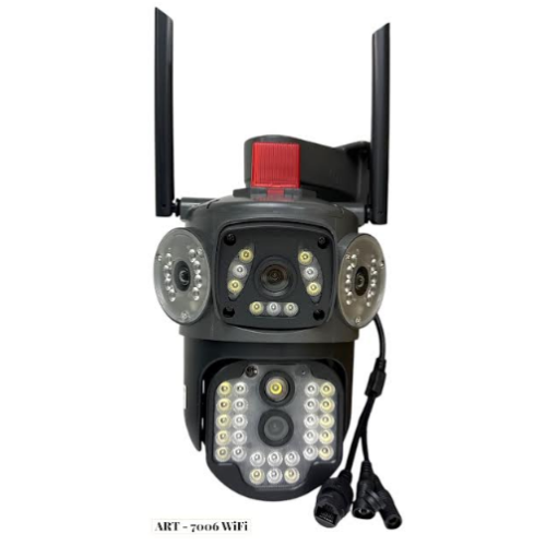 Уличная поворотная IP камера 200Вт (4 Камера) 7006 A28B 4к/8.0мп (Прогр.: V380) Wifi (24шт)