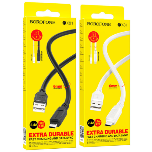 Кабель Micro BOROFONE BX81 Goodwayy Charging Data Cable (360шт)