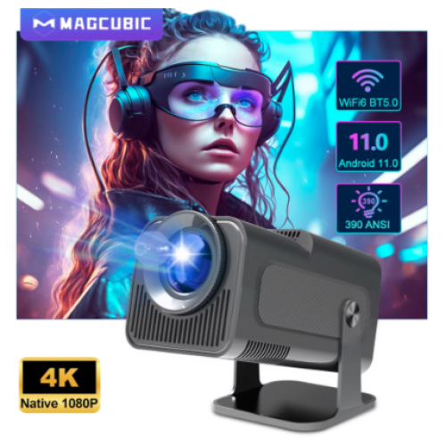Портативный проектор с пультом (черный) Ultra HD LED Projector 3326 / ART-8001 (20шт)