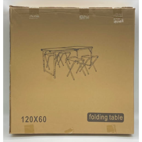 Стол для пикника с 4 стульями Folding Table (60х120 cм) зеленый (Опт от 10шт) (1шт)