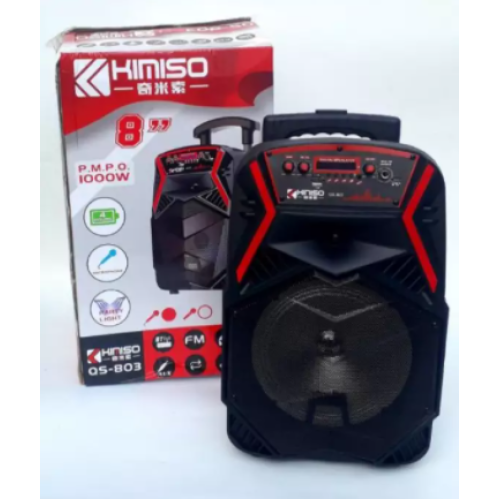 Колонка KIMISO QS-803 BT (с проводным микрофоном) (8'BASS / 1000W) (4шт)