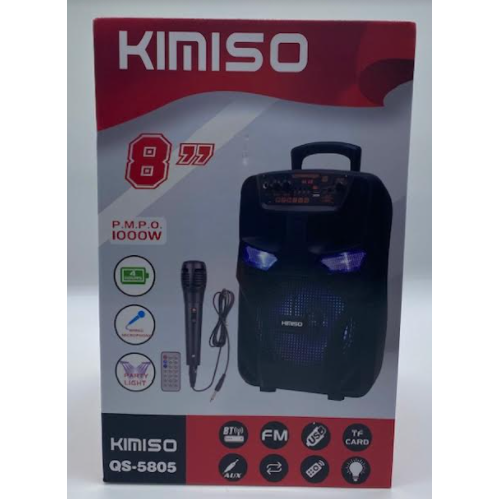 Колонка KIMISO QS-5805 BT (с проводным микрофоном) (8'BASS / 1000W) (8шт)