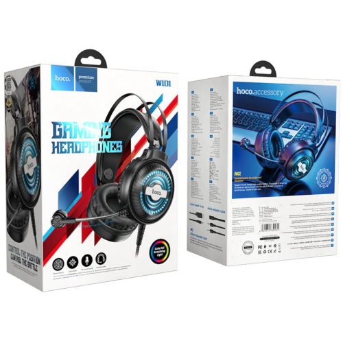 Наушники игровые MDR HOCO W101 Streamer Gaming Headphones (16шт)