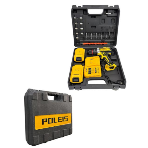 Шуруповерт POLEIS аккум. с набором инструмент OP Tool Set (АКБ 2шт*1300мАч) 24В / ART-5043 (10шт)