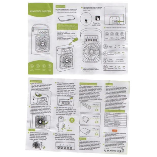 Портативный кондиционер 350мл Artic Air Cooler Fan ICE (с проволочным кабелем) / ART-5130 (40шт)