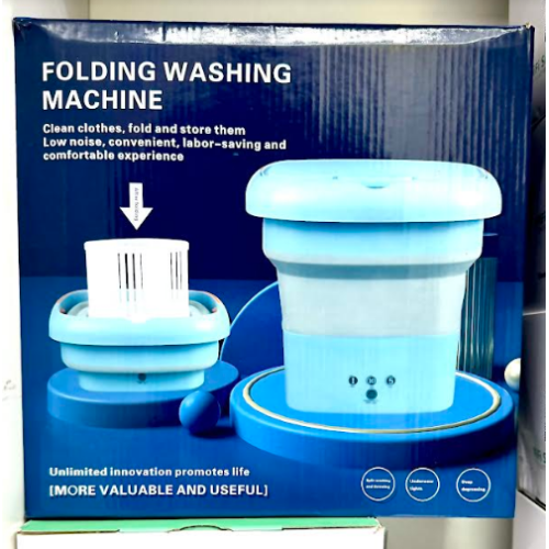 Портативная Стиральная складная машина 2в1 с ведром 10л Folding Washing Machine / ART-5014 (18шт)