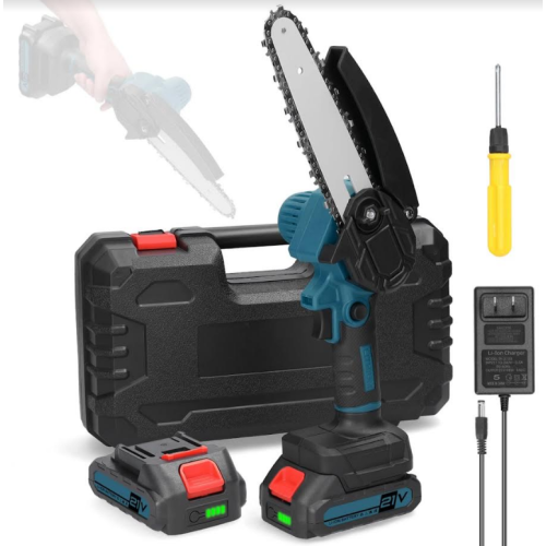 Набор электропил 10см YOVLET Electric Chainsaw Set (АКБ 2шт*1300мАч) 21В / ART-5052 (10шт)