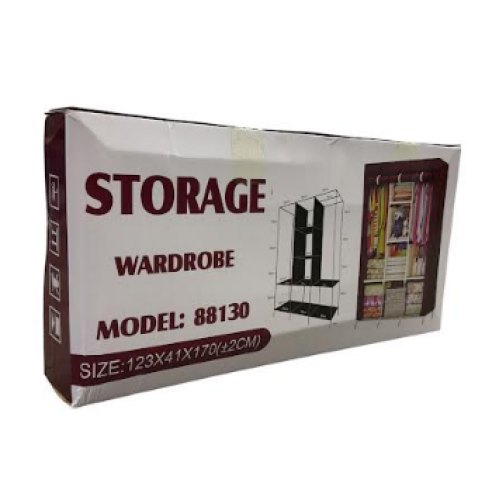 Шкаф складной тканевый Storage Wardrobe 88130 13-Трубка (только коричневый 125*43*172cм) (6шт)