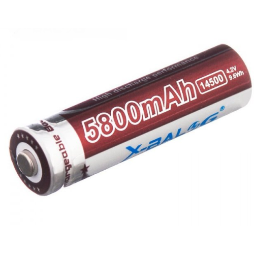 Аккумулятор X-BAIL LI-ON 14500мАч (5800mah/4.2V/9.6Wh) Шоколад (Заказ от упаковки=50шт) (1000шт)