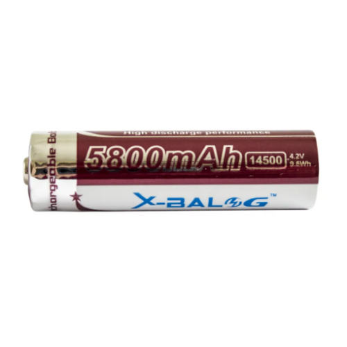 Аккумулятор X-BAIL LI-ON 14500мАч (5800mah/4.2V/9.6Wh) Шоколад (Заказ от упаковки=50шт) (1000шт)