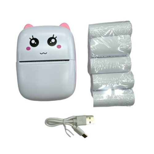 Мини принтер Cat Mini printer (бумага 5шт) / ART-5069 (64шт)