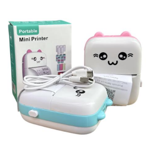 Мини принтер Cat Mini printer (бумага 5шт) / ART-5069 (64шт) Мини принтер Cat Mini printer (бумага 5шт) / ART-5069 (64шт)