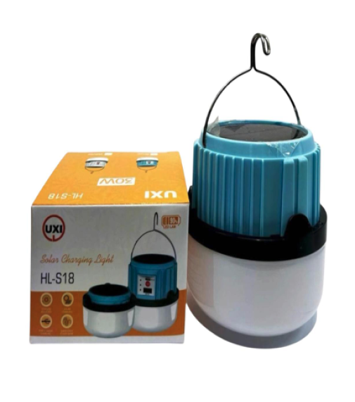 Кемпинговый фонарь лампа на солнечной батарее UXI HLS18 30W 2x1500mAh USB подвесной светильн (100шт)