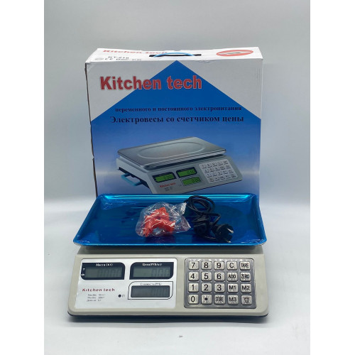 Весы торговые ACS KitchenTech KT218 50кг 6В (метал) (5шт)