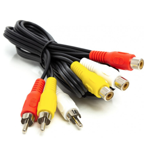 Кабель для ТВ 3RCA-3RCA TULPAN 1.5M (заказ от 20шт) (500шт)