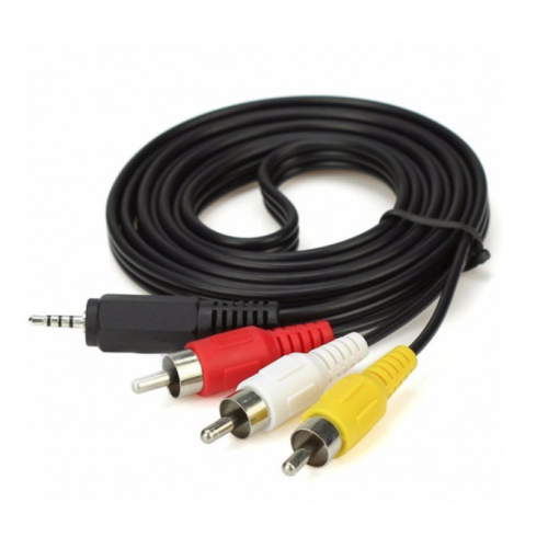 Кабель для ТВ 3RCA-3.5MM 1.5M (400шт)