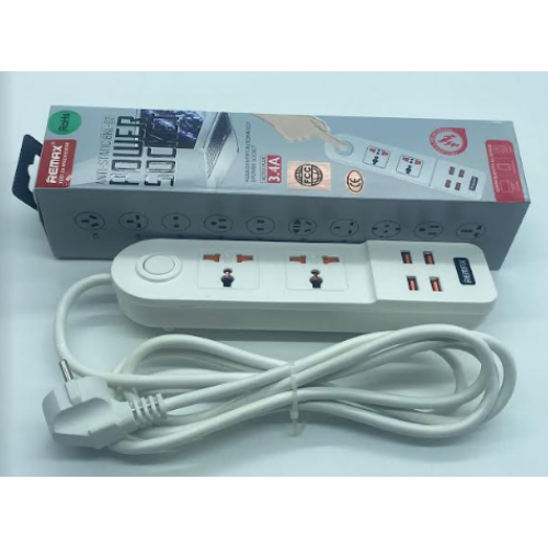 Сетевой удлинитель Anti-Static BKL-02 Power Socket (2-разъема / 4-USB / 3.4A) (100шт)