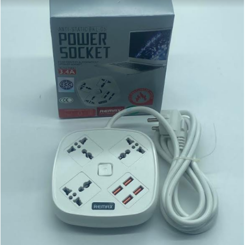 Сетевой удлинитель Anti-Static BKL-05 Power Socket (3-разъема / 4-USB / 3.4A) (60шт) 