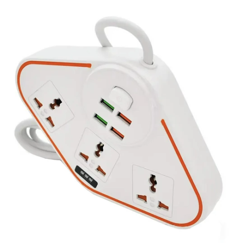 Сетевой удлинитель Anti-Static BKL-07 Power Socket  (3-разъема / 4-USB / 3.4A) (56шт)