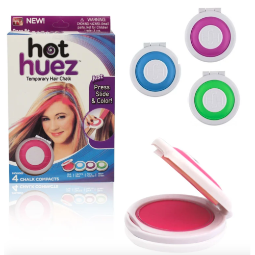 Цветные мелки пудра для волос Hot Huez / ART-0010 (заказ от 10шт) (120шт)