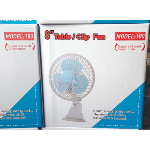 Вентилятор на прищепке 6дюймов + 2скорости HY180 (MODEL:180) (220В) (12шт)