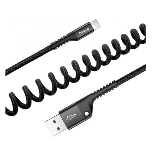 Кабель IP BASEUS CALSR-01 ((i-PHONE)) FISH EYE SPRING DATA CABLE (60шт)