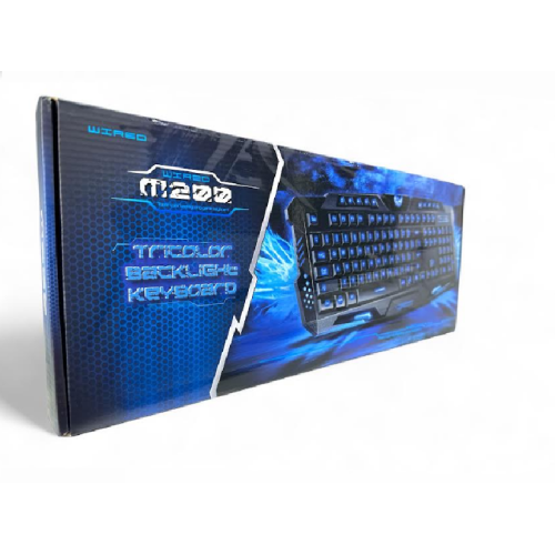 Клавиатура проводная KEYBOARD LED M200 RGB GAME (с подсветкой) (20шт)