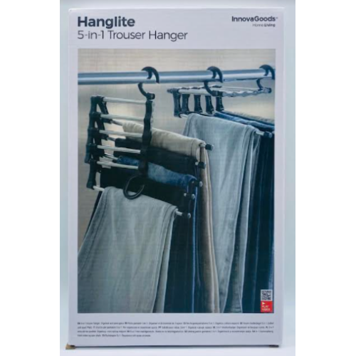 Вешалка для брюк Hanglite 5-in-1 Trouser Hanger / ART-0526 (48шт)