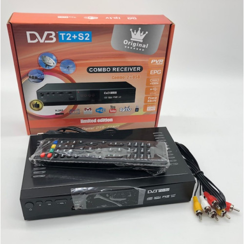 Тюнер TS ORIGINAL 9902 DVB T2+S2 12V (Метал) / Оранжевая коробка (20шт)