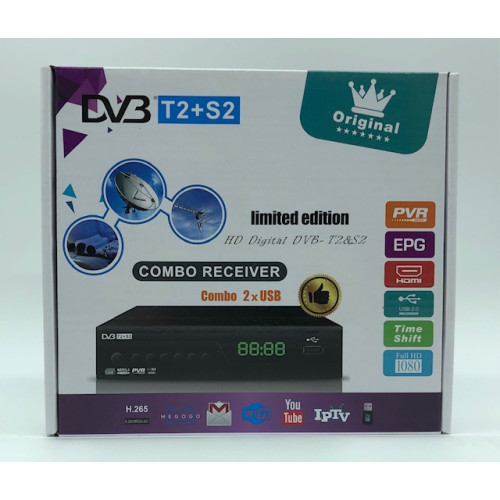 Тюнер TS/S2 ORIGNIAL 9901 DVB T2 12V (Метал) / Белая коробка (40шт)