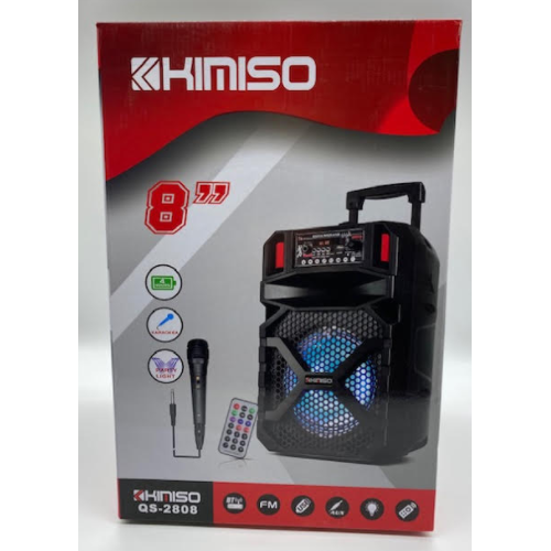 Колонка KIMISO QS-2808 BT (с проводным микрофоном) (8'BASS) (6шт)