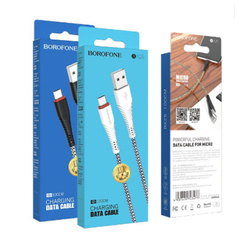 Кабель Type-C BOROFONE BX25 Powerful Charging Data Cable for Micro (360шт)