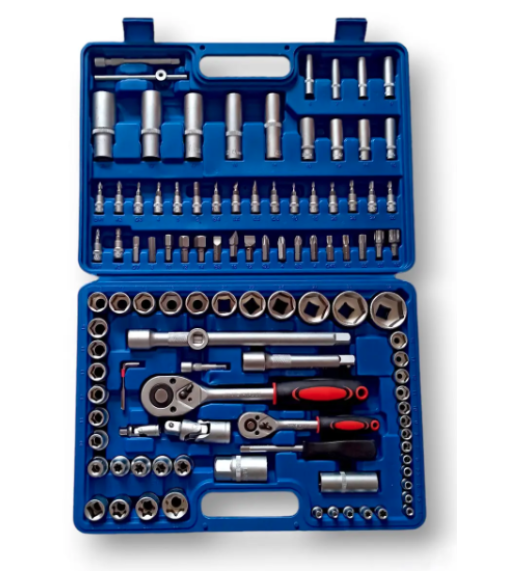 Набор инструментов хроматирование Wrench Socket (Для дома и авто) 108шт. / JC 8055 (5шт)